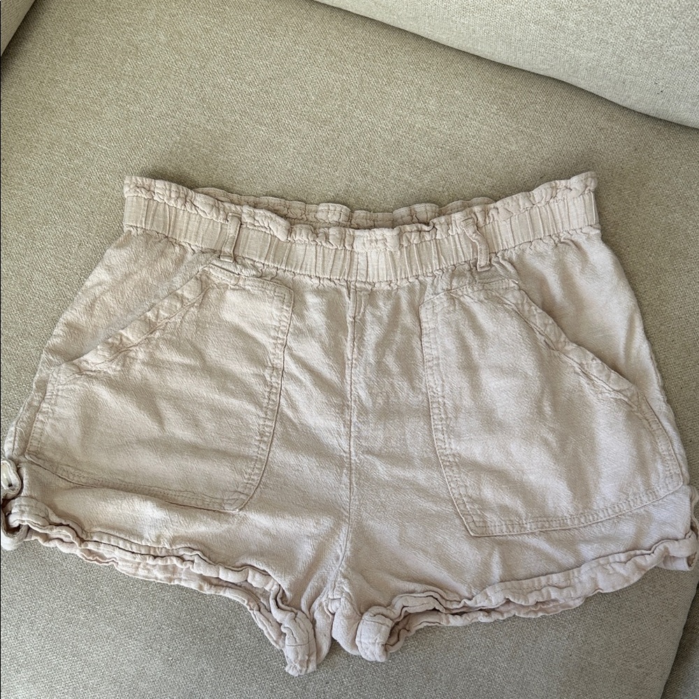 Time and Tru Women's High Waist Tan Shorts